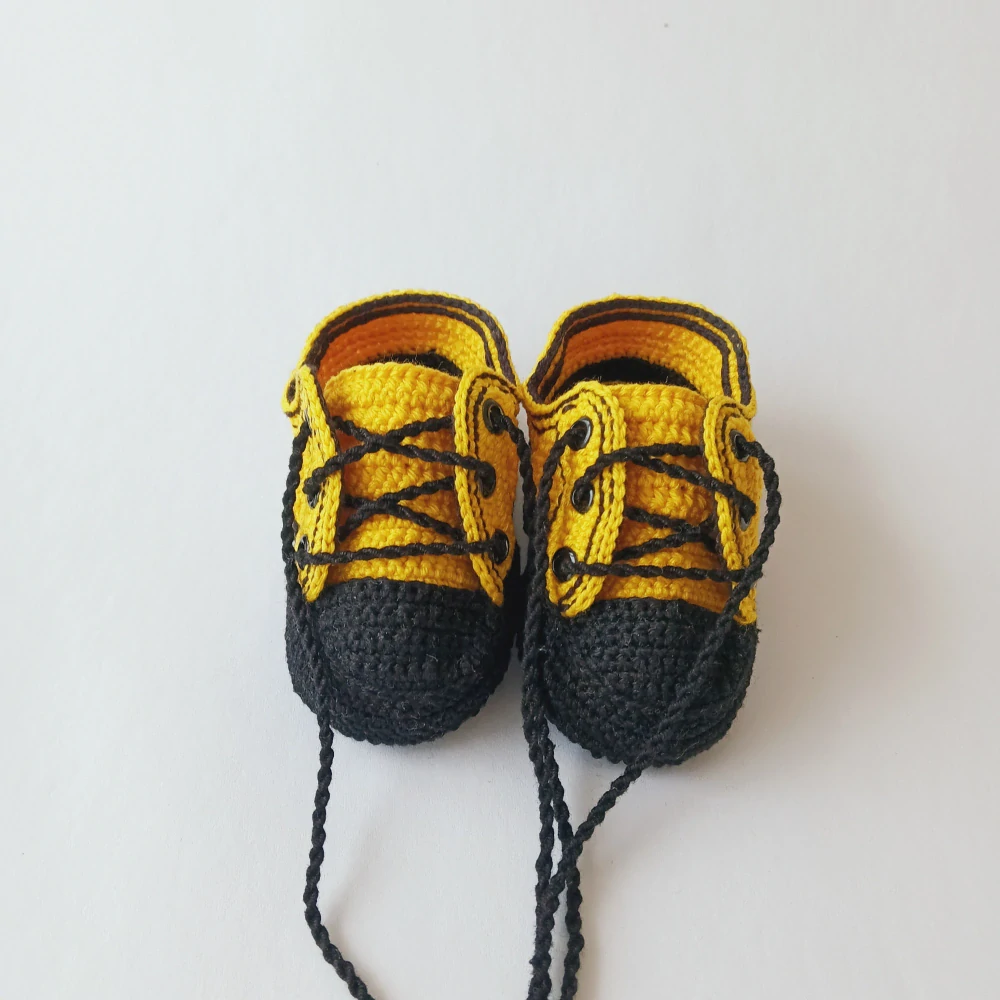Háčkované tenisky - 9 cm