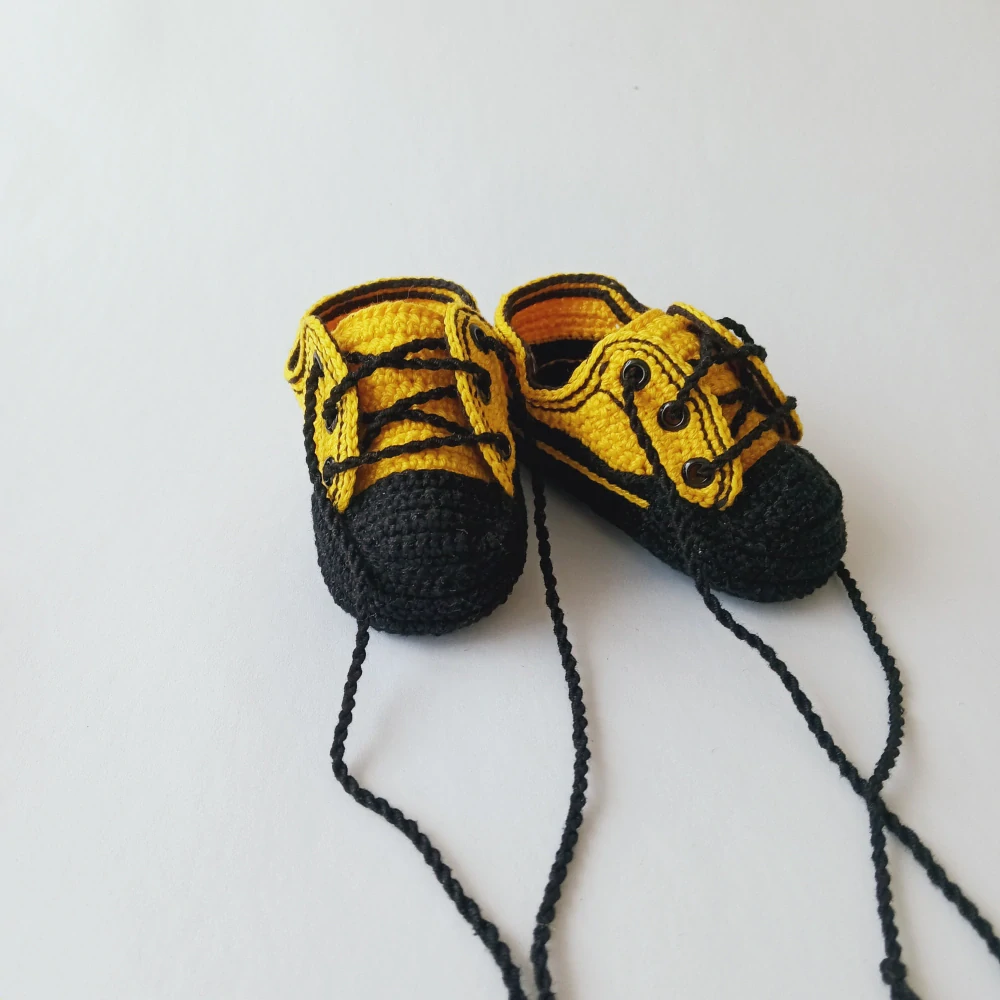 Háčkované tenisky - 9 cm