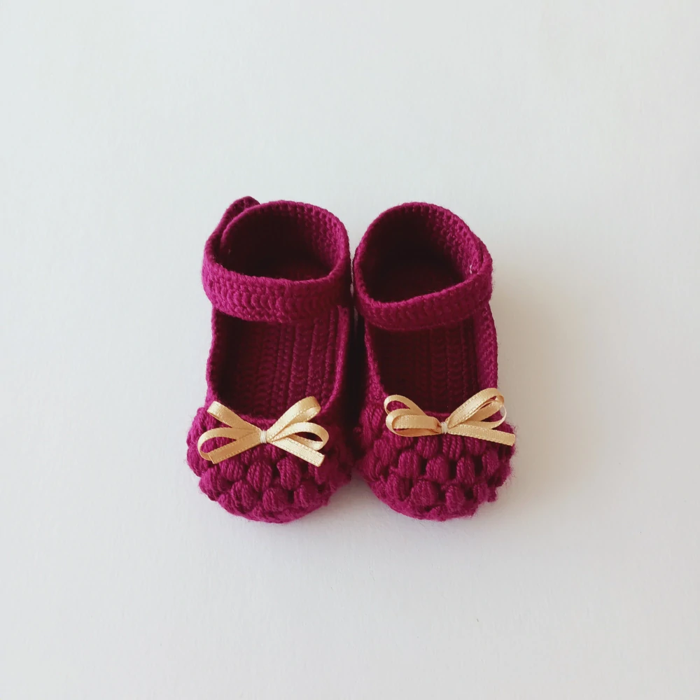 Háčkované balerinky - 9 cm