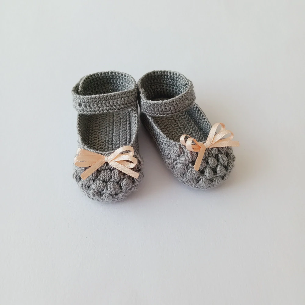 Háčkované balerínky - 9 cm