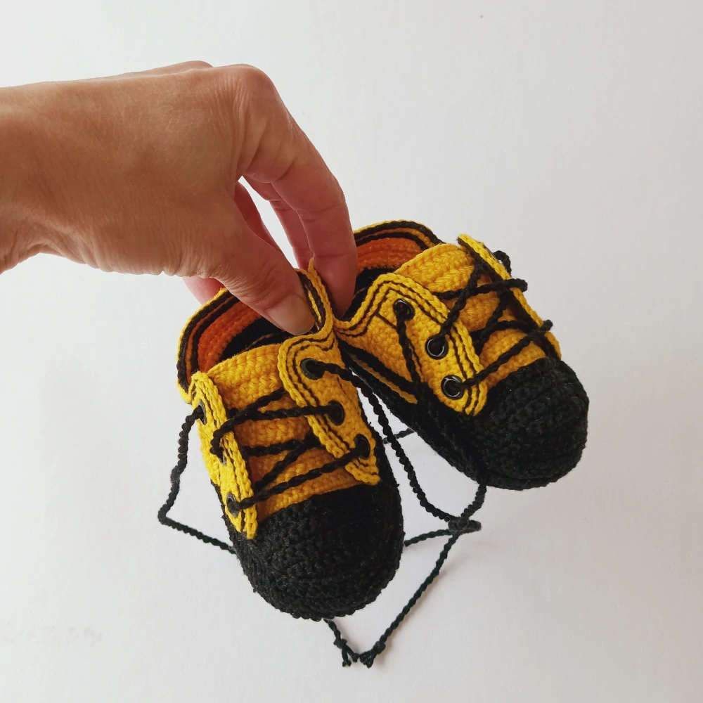Háčkované tenisky - 9 cm
