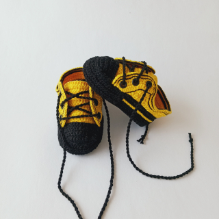 Háčkované tenisky - 9 cm
