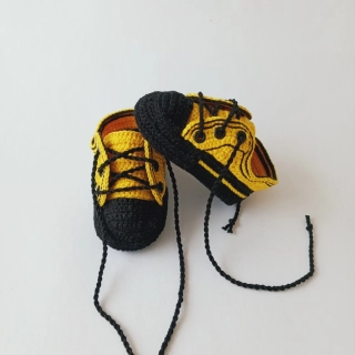 Háčkované tenisky - 9 cm
