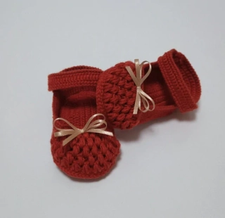 Háčkované balerínky - 11 cm